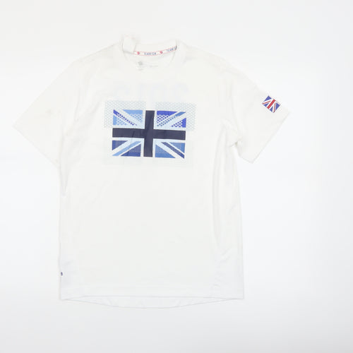 Team GB Boys White 13-14 Years Short Sleeve Sports T-Shirt