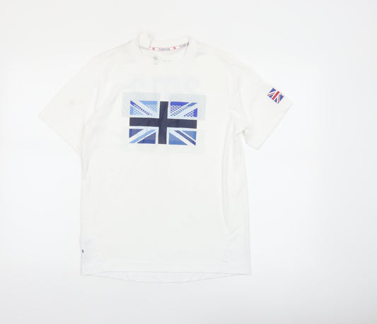 Team GB Boys White 13-14 Years Short Sleeve Sports T-Shirt