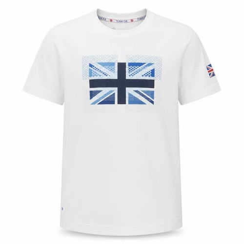 Team GB Boys White 13-14 Years Short Sleeve Sports T-Shirt