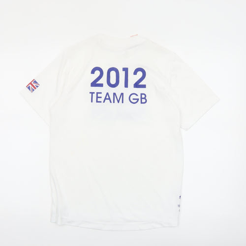 Team GB Boys White 13-14 Years Short Sleeve Sports T-Shirt
