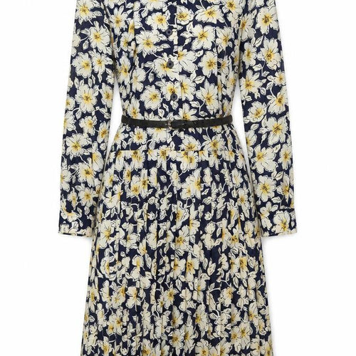 Eastex Women's Multicoloured Floral Midi A-Line Dress Size 10