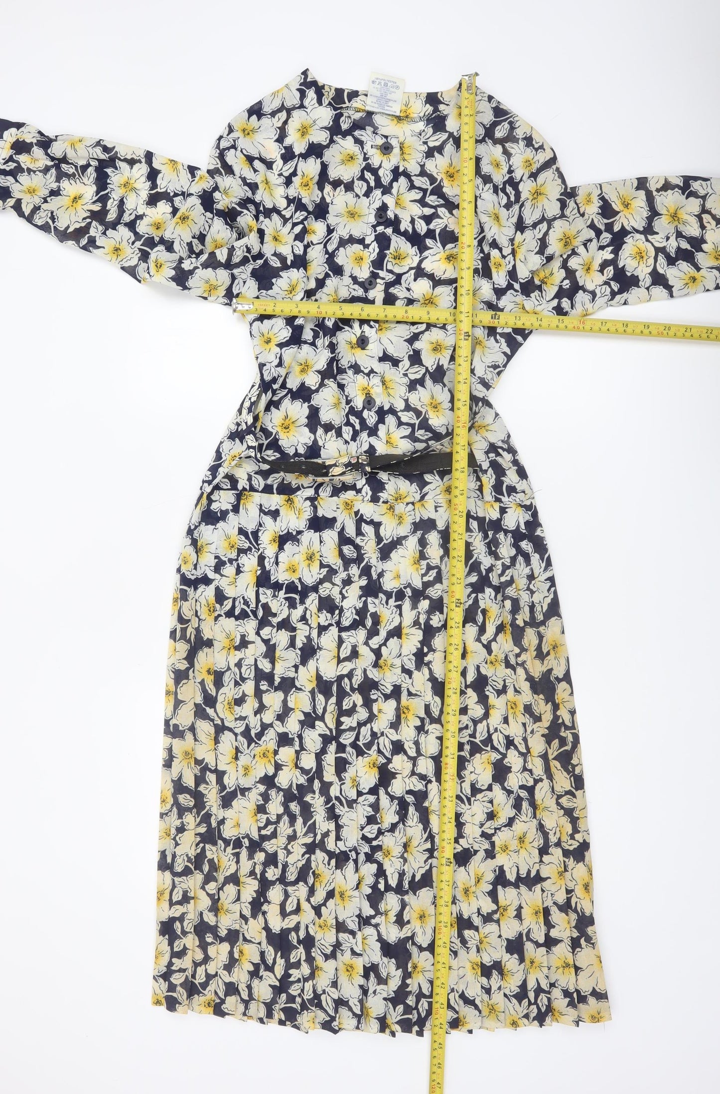 Eastex Women's Multicoloured Floral Midi A-Line Dress Size 10