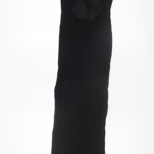 PrettyLittleThing Women's Black Long Knit Bodycon Dress S