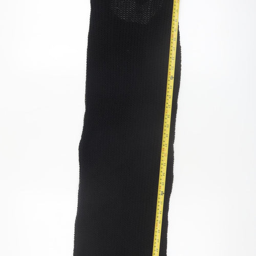 PrettyLittleThing Women's Black Long Knit Bodycon Dress S