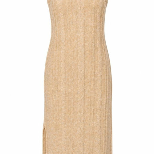 Romeo & Juliet Couture Women Beige Knit Midi Tank Dress M