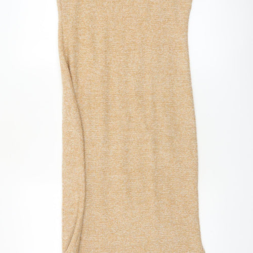 Romeo & Juliet Couture Women Beige Knit Midi Tank Dress M