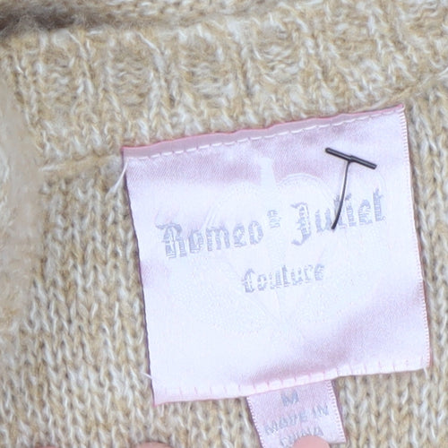 Romeo & Juliet Couture Women Beige Knit Midi Tank Dress M