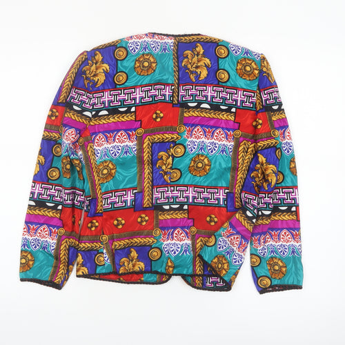 Papell Petites Multicoloured Vintage Button Jacket Women’s Size 4 Polyester