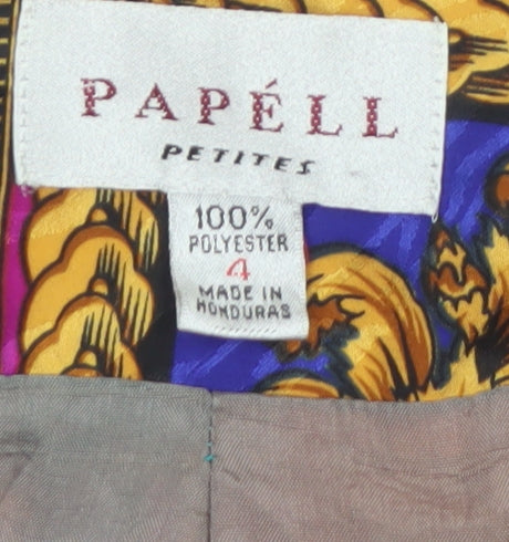 Papell Petites Multicoloured Vintage Button Jacket Women’s Size 4 Polyester