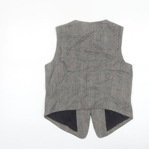 Giorgio Sant' Angelo Women's Grey Check Suit Waistcoat M Classic Fit