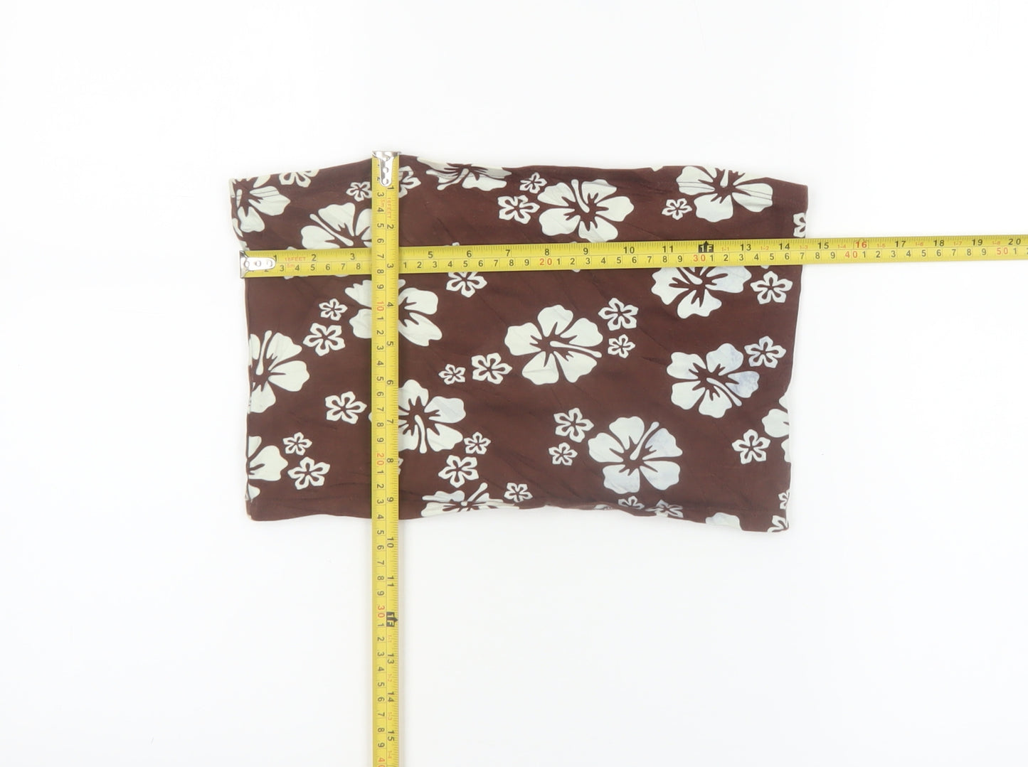 H&M Divided Women’s Brown Floral Strapless Camisole Top Size 12