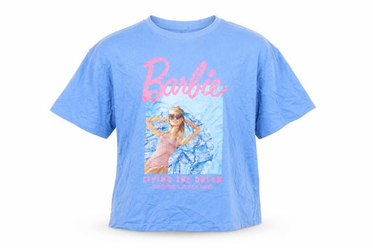 Marks and Spencer Girls Blue Barbie Graphic T-Shirt 12-13 Years
