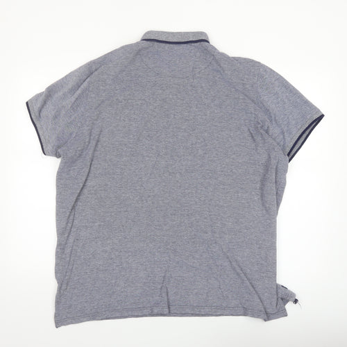 SoulCal & Co Men's Grey 3XL Cotton Short Sleeve Polo Shirt