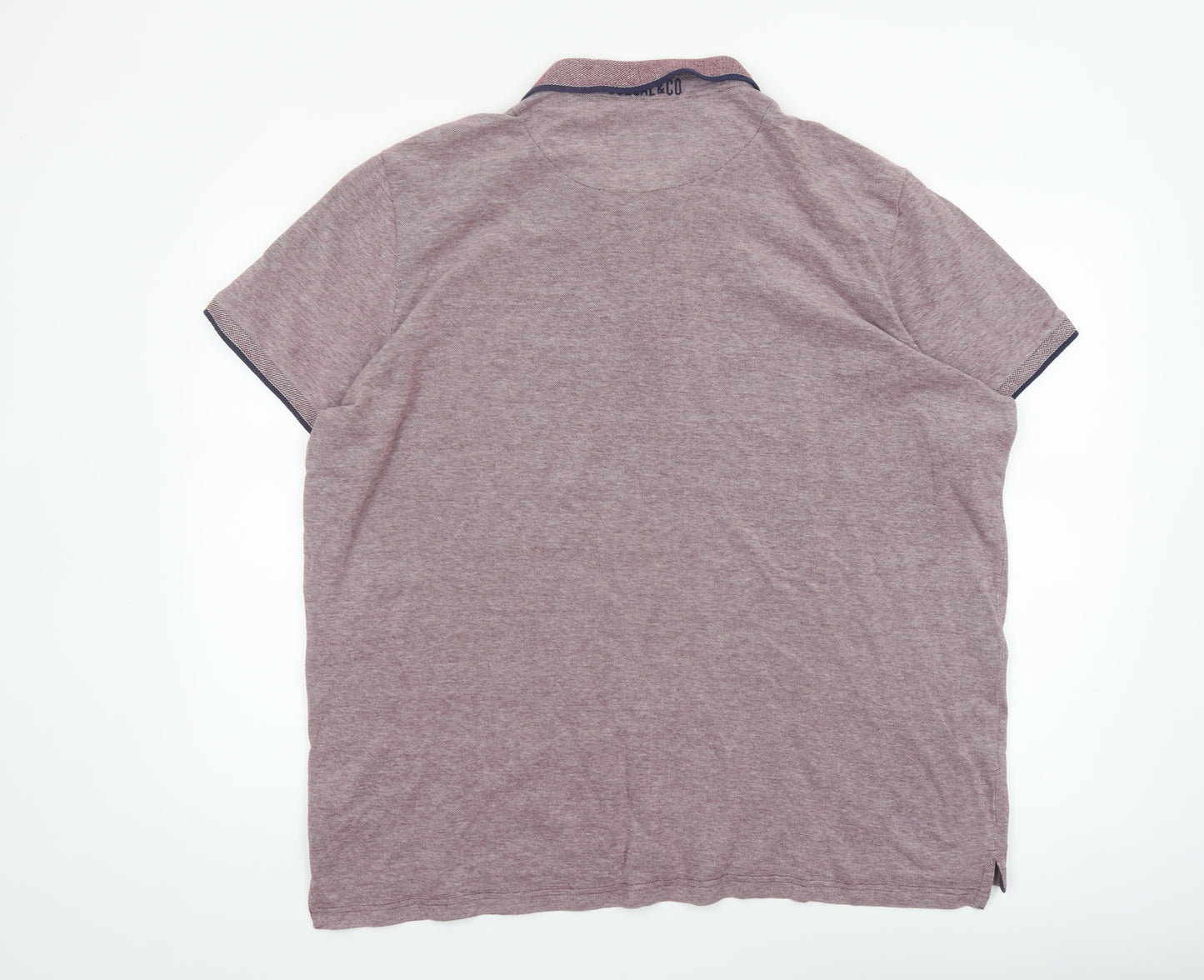 SoulCal & Co Men’s Purple 3XL Polo Shirt 100% Cotton Classic Fit