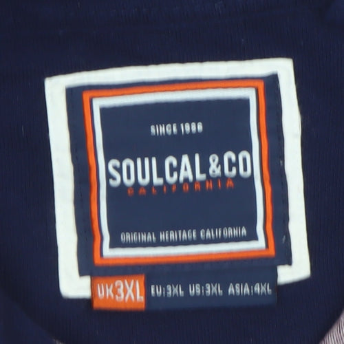 SoulCal & Co Men’s Purple 3XL Polo Shirt 100% Cotton Classic Fit