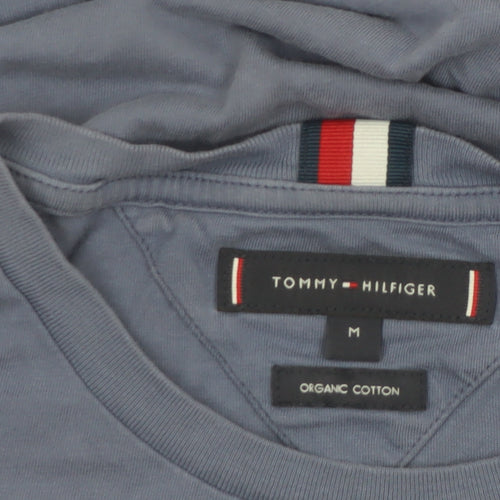 Tommy Hilfiger Men's Blue Logo Organic Cotton T-Shirt Size M