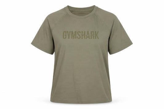 Gymshark Womens Green Athletic T-Shirt M Lightweight Activewear Top