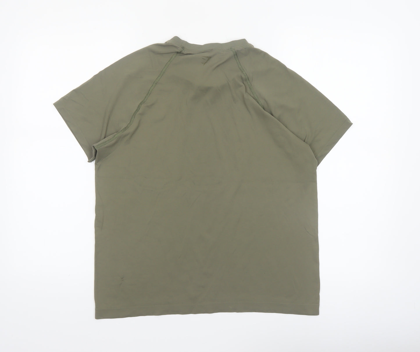 Gymshark Womens Green Athletic T-Shirt M Lightweight Activewear Top