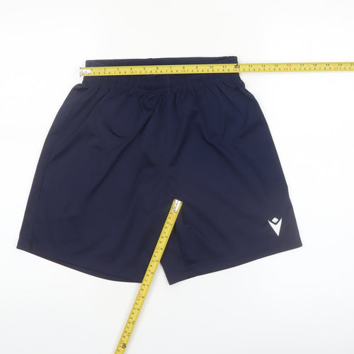 Macron Men's Blue Athletic Sports Shorts Size S
