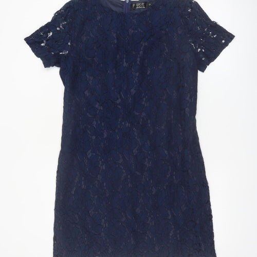 Pussycat London Women’s Blue Lace Shift Dress Size 12