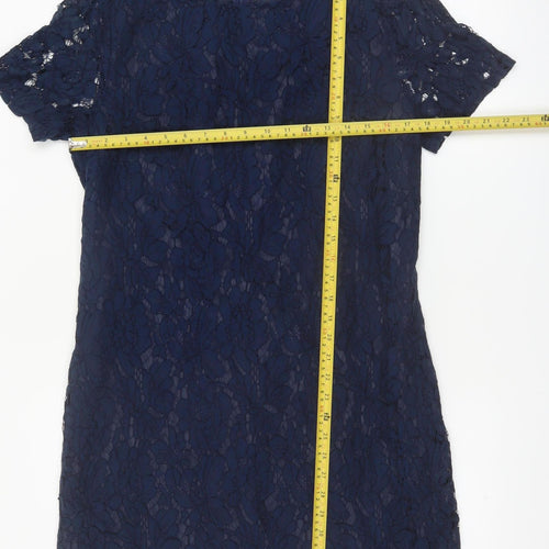 Pussycat London Women’s Blue Lace Shift Dress Size 12