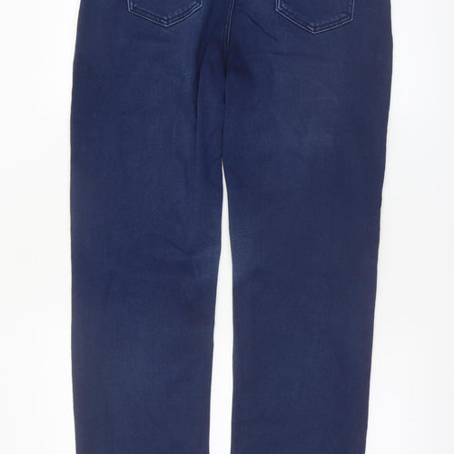 Marks and Spencer Women's Blue Straight Leg Stretch Jeans Size 14