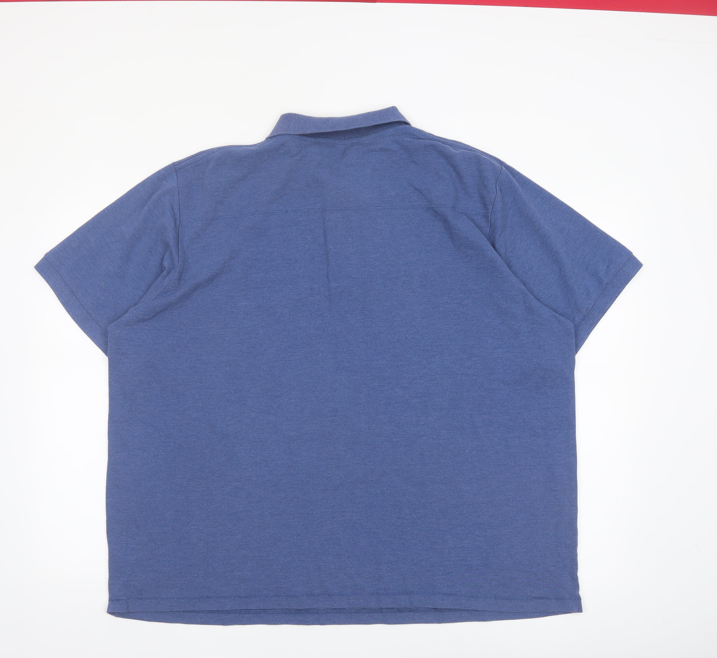 French Connection Men's Blue XL Polo Shirt Cotton Short Sleeve