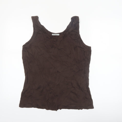 Marks and Spencer Women’s Brown Cotton Tank Top XL