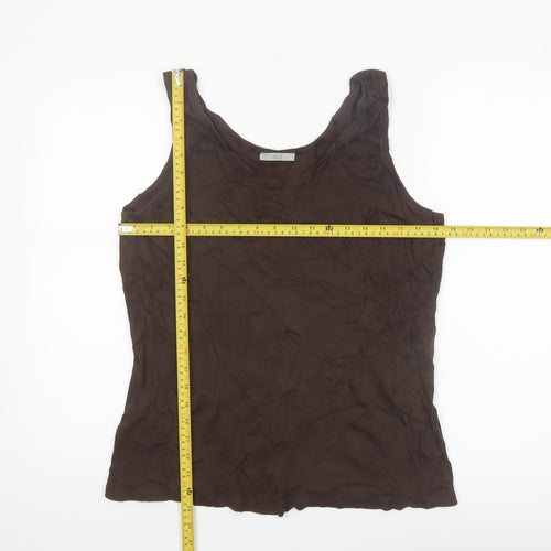 Marks and Spencer Women’s Brown Cotton Tank Top XL