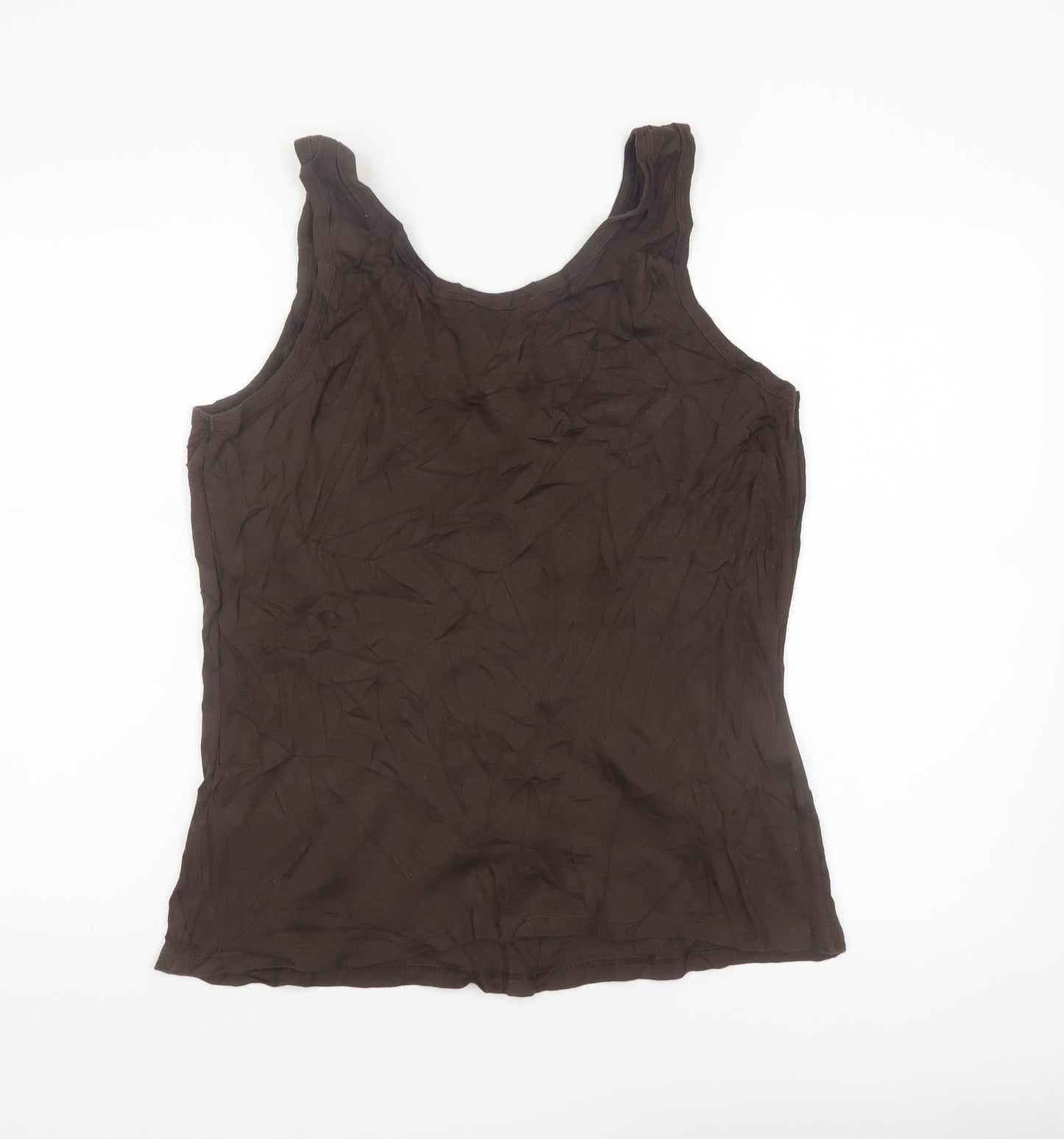Marks and Spencer Women’s Brown Cotton Tank Top XL