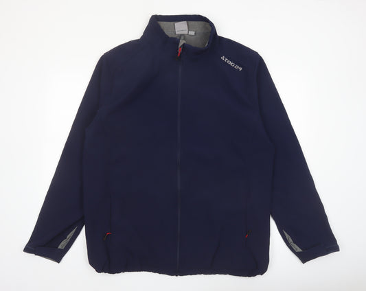 TOG24 Men's Blue 2XL Softshell Jacket Windproof Hiking Coat