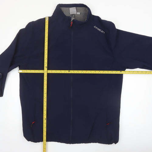 TOG24 Men's Blue 2XL Softshell Jacket Windproof Hiking Coat