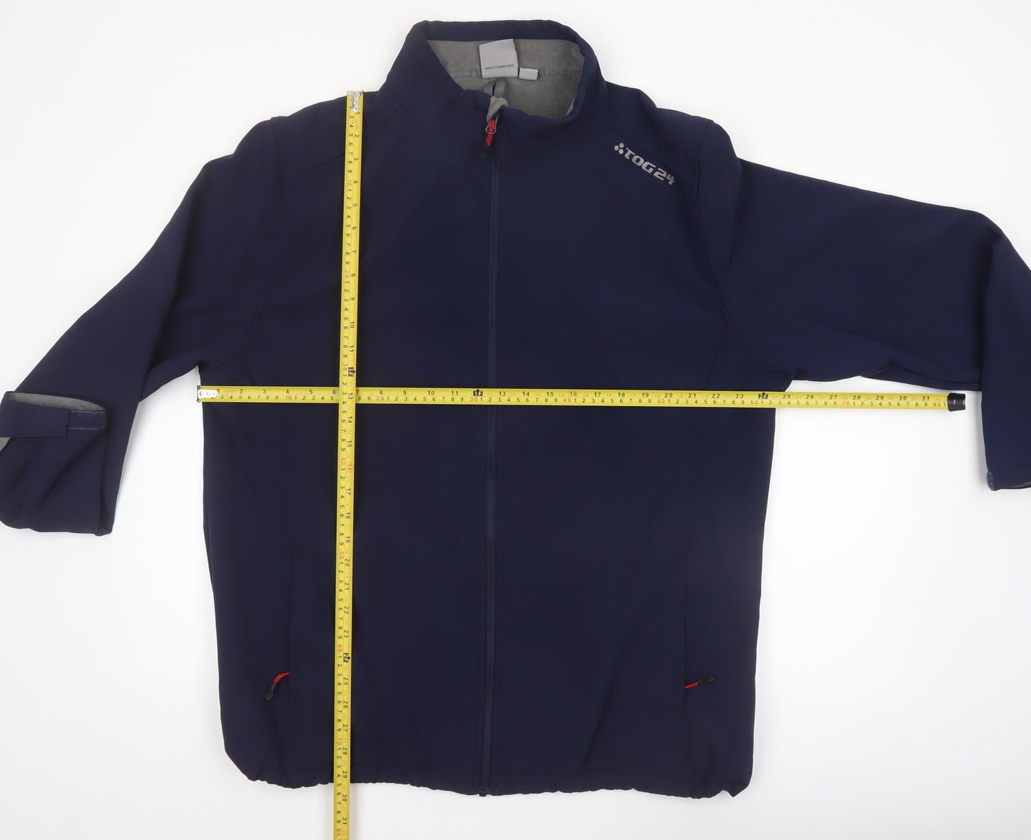 TOG24 Men's Blue 2XL Softshell Jacket Windproof Hiking Coat