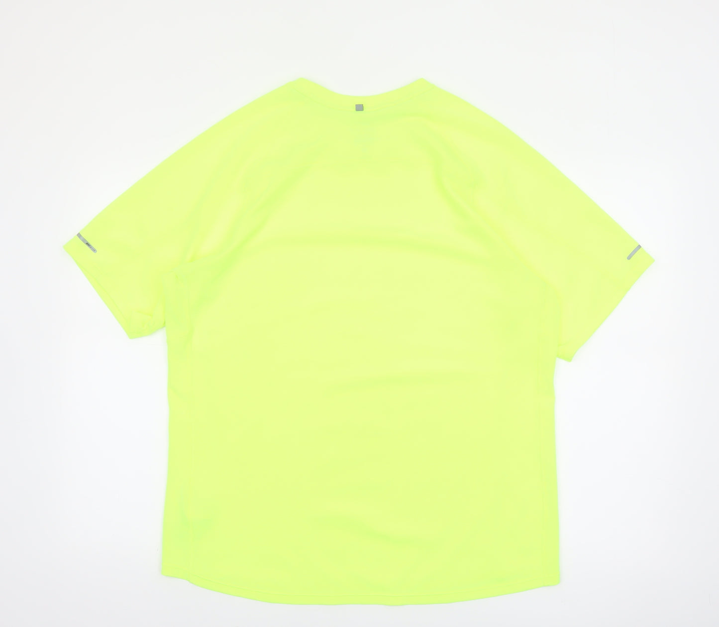 Nike Men's Yellow Dri-FIT Short Sleeve Running T-Shirt Size L