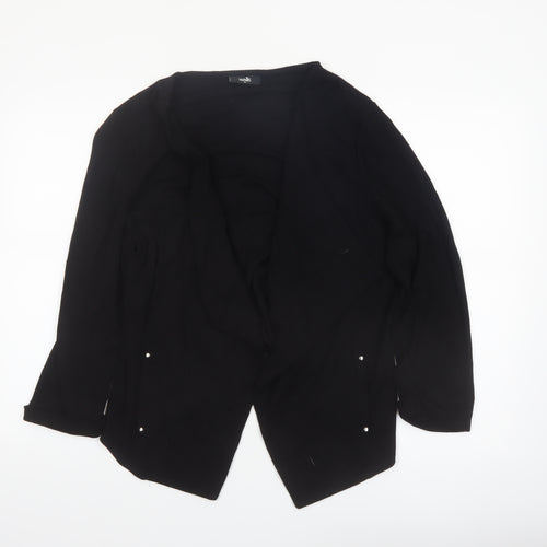 Wallis Women’s Black XL Open Jersey Jacket - Lightweight Workwear