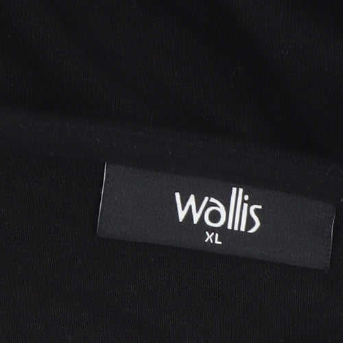 Wallis Women’s Black XL Open Jersey Jacket - Lightweight Workwear
