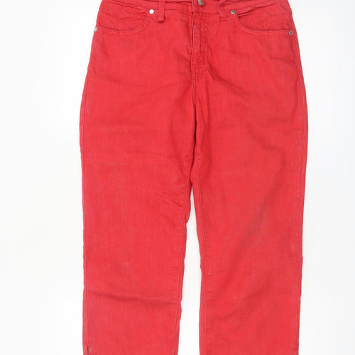 Marks and Spencer Per Una Red Straight Leg Women's Jeans Size 10