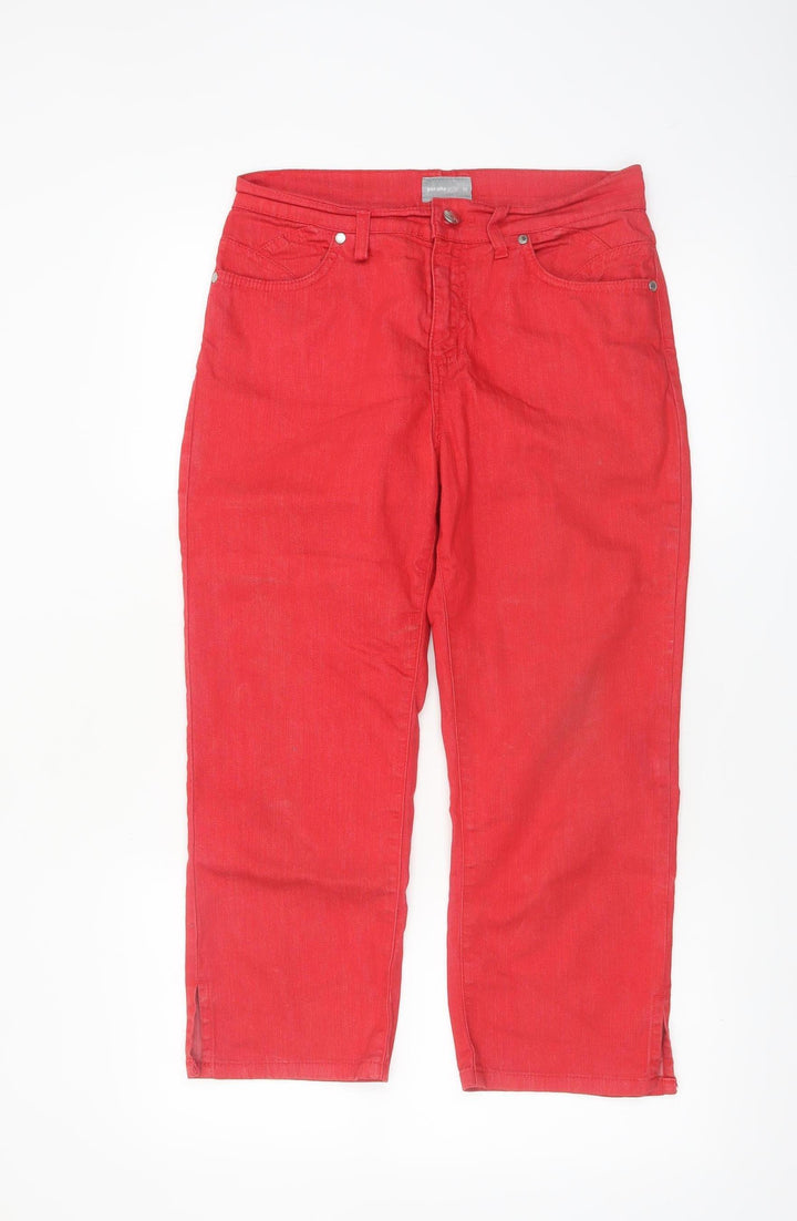 Marks and Spencer Per Una Red Straight Leg Women's Jeans Size 10