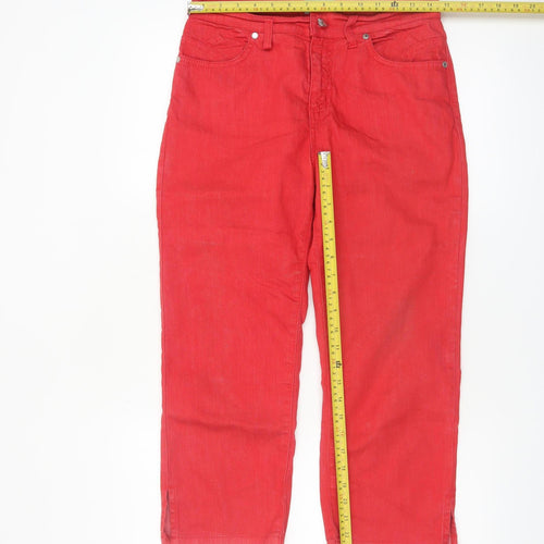 Marks and Spencer Per Una Red Straight Leg Women's Jeans Size 10