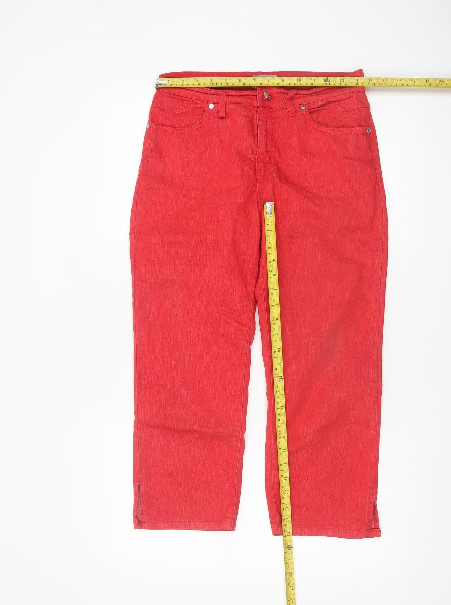 Marks and Spencer Per Una Red Straight Leg Women's Jeans Size 10