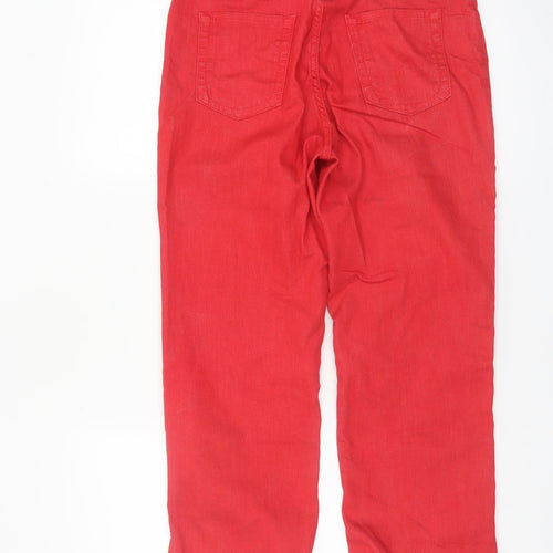 Marks and Spencer Per Una Red Straight Leg Women's Jeans Size 10