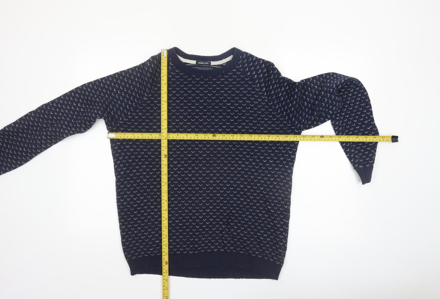 American Eagle Outfitters Men's Blue M Classic Knit Jumper