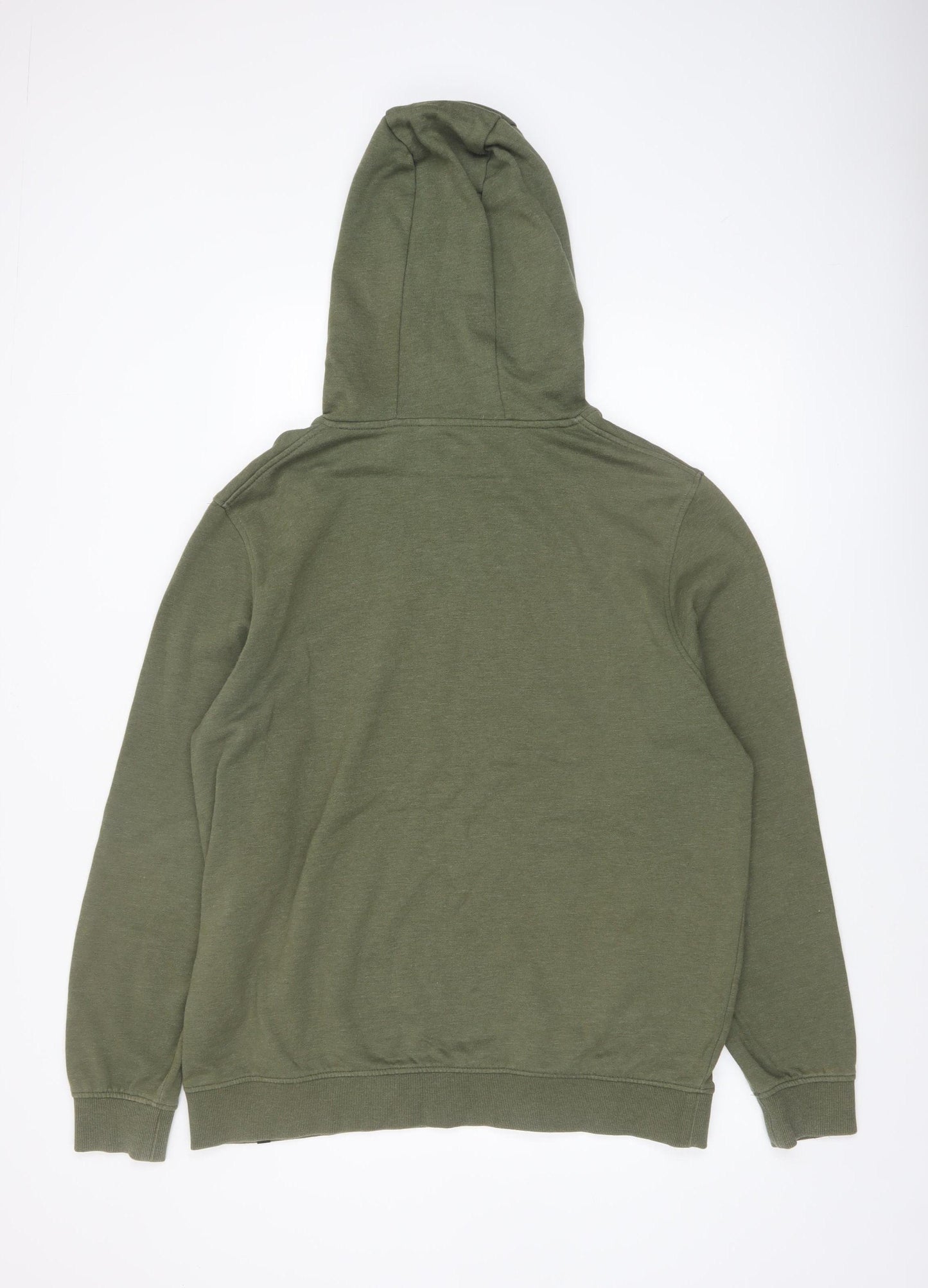 Animal Mens Green Pullover Hoodie XL Cotton Blend Casual Sweatshirt