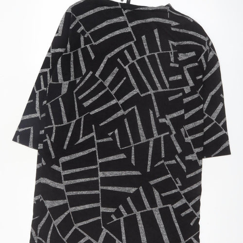 Phase Eight Women’s Black Geometric Knit Tunic Jumper UK 12