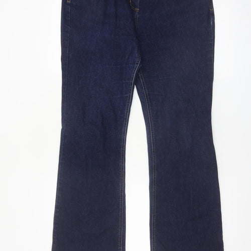 Marks and Spencer Women Blue Bootcut Jeans Size 14 Regular Fit