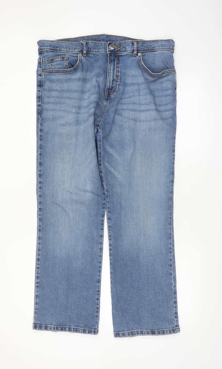 Denim By Tu Men's Blue Bootcut Jeans W36 L30 Classic Fit