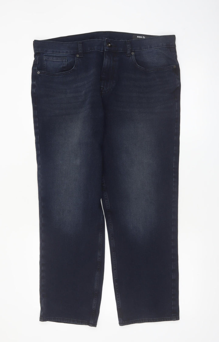 Denim by Tu Men's Blue 36S Straight Fit Jeans