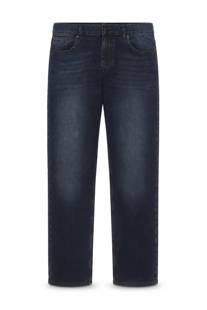 Front view of Denim by Tu Men's Blue 36S Straight Fit Jeans