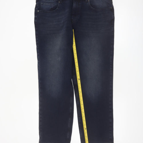 Denim by Tu Men's Blue 36S Straight Fit Jeans