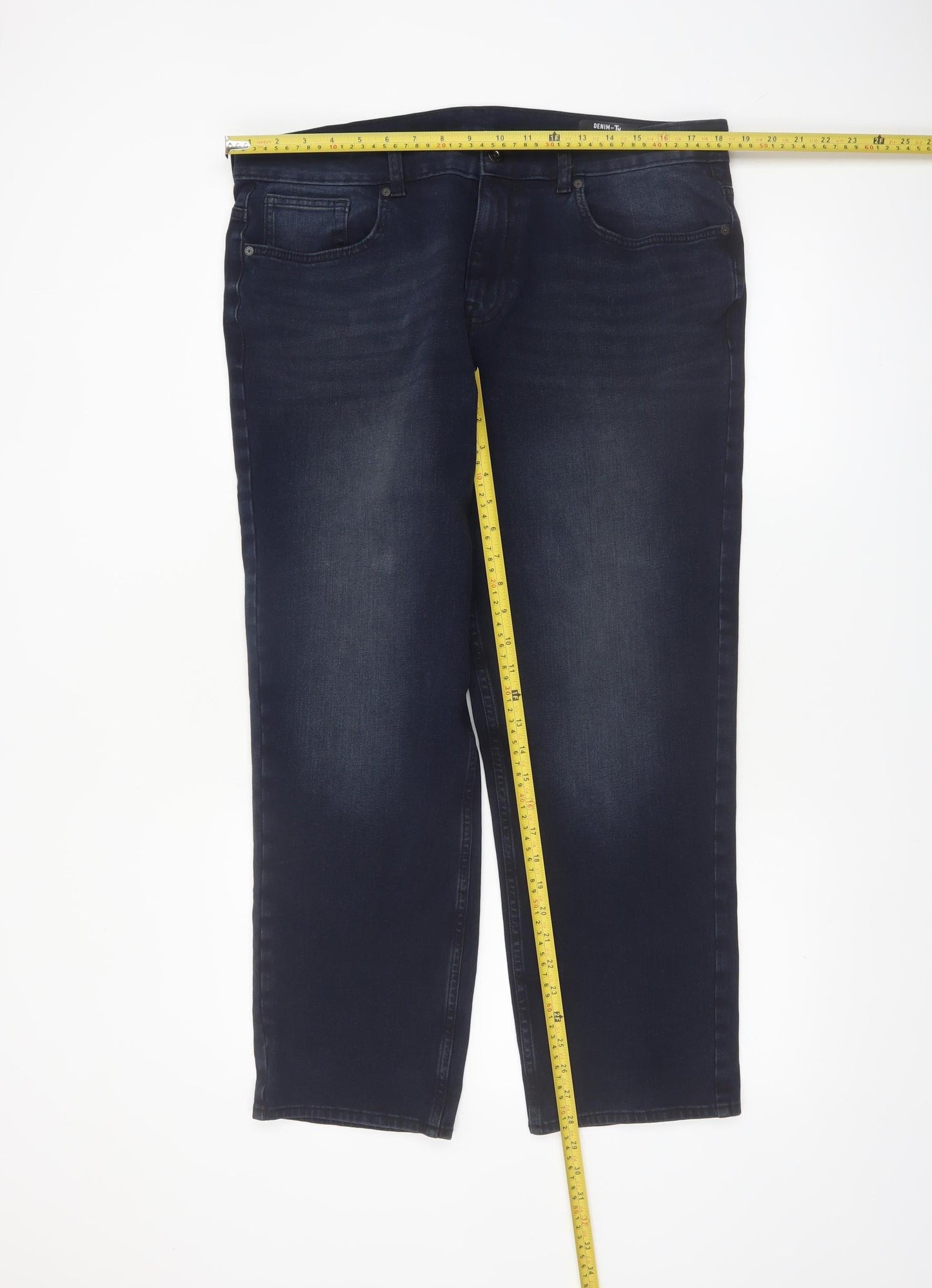 Denim by Tu Men's Blue 36S Straight Fit Jeans